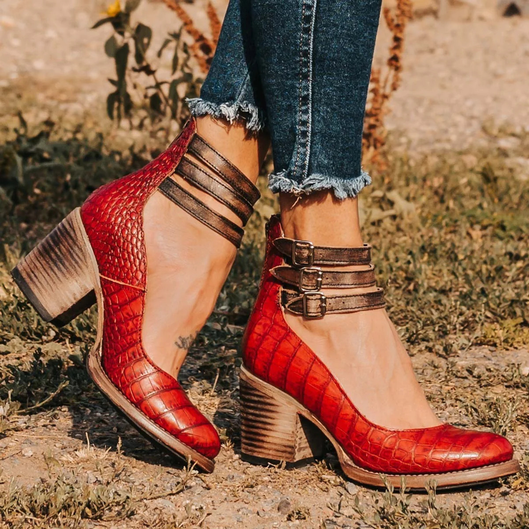 Camille | Tacones de cuero confort y soporte perfecto