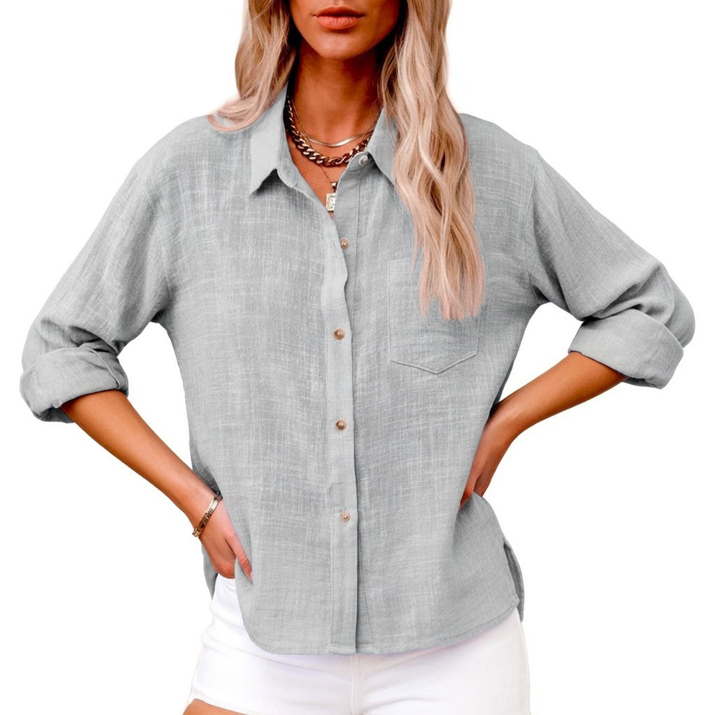 Romane™ — Blusa de algodón elegante con estilo atemporal