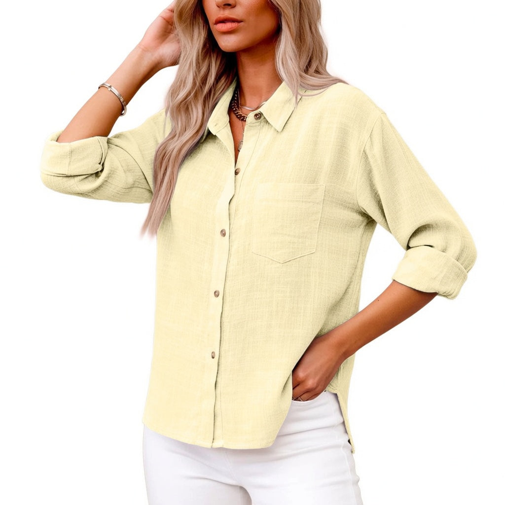 Romane™ — Blusa de algodón elegante con estilo atemporal