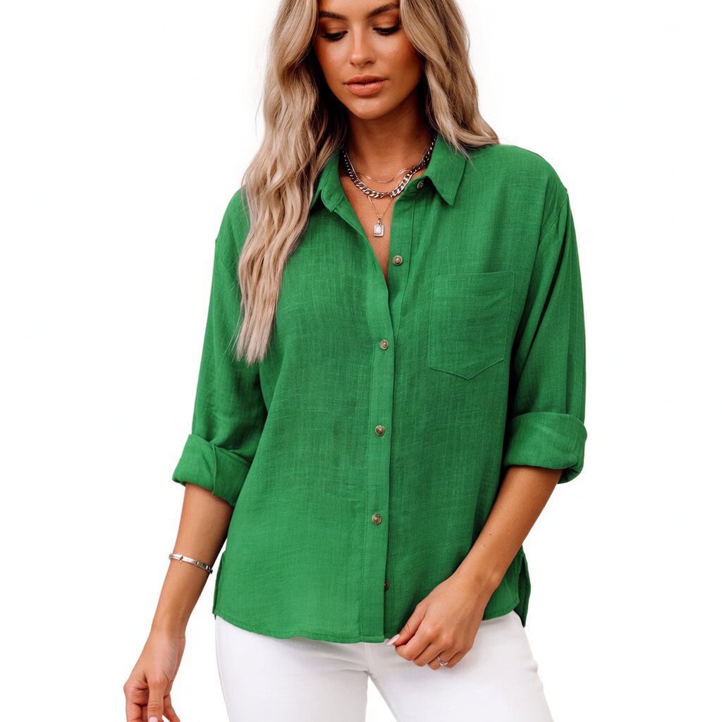 Romane™ — Blusa de algodón elegante con estilo atemporal