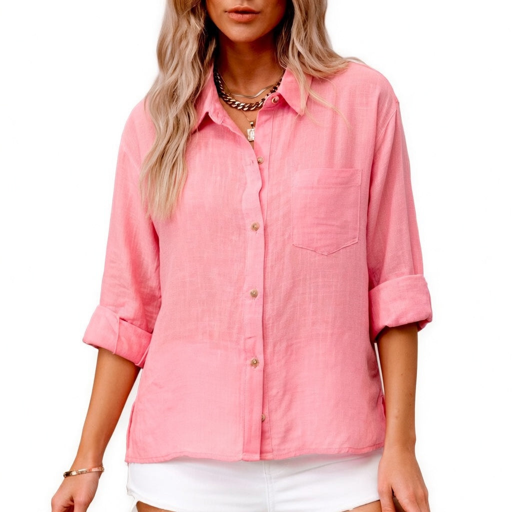 Romane™ — Blusa de algodón elegante con estilo atemporal