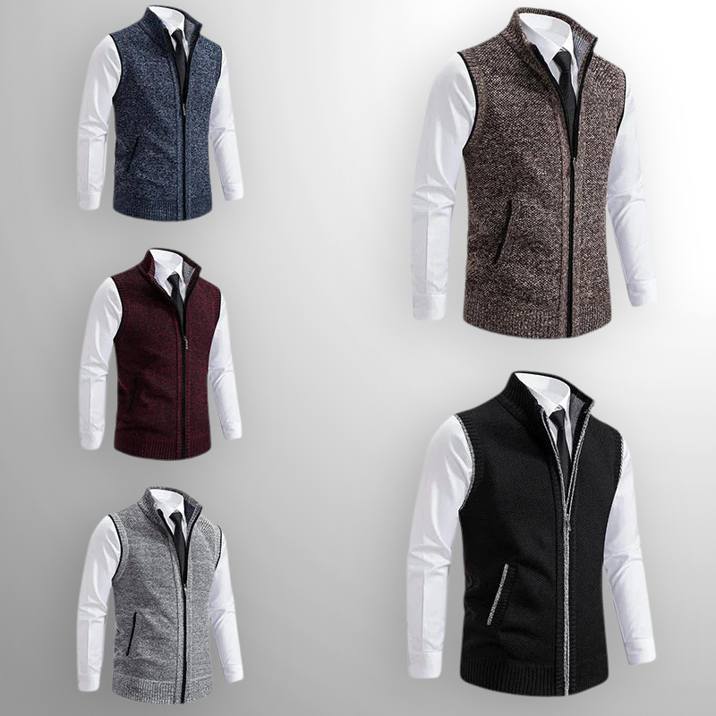 Harlain™ – El chaleco con cremallera que combina elegancia y confort atemporal